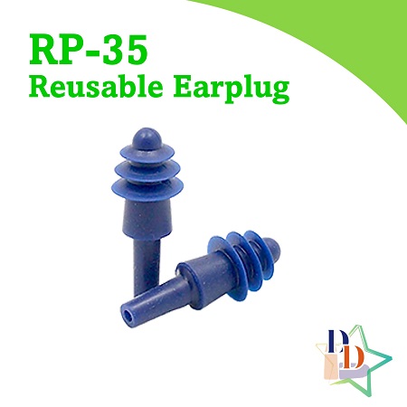 3 Flange Ear Plugs - RP-35